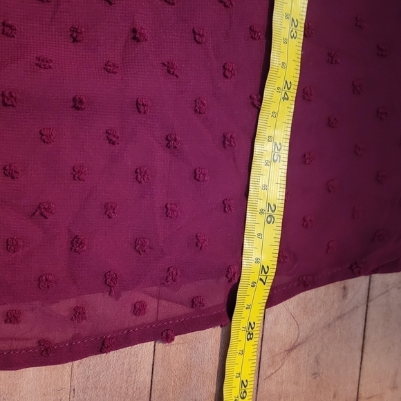 Style &Co Textured Semi Sheer Blouse with Tank Size 1X - Picture 9 of 10